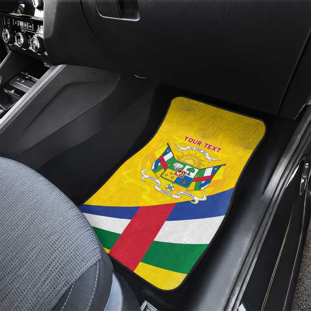 Central African Republic Independence Day Car Mats Coat Of Arms Proteas