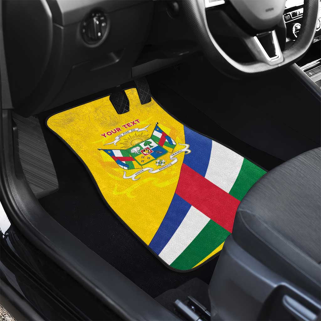 Central African Republic Independence Day Car Mats Coat Of Arms Proteas