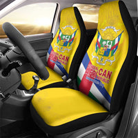Central African Republic Independence Day Car Seat Cover Coat Of Arms Proteas