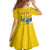 Personalised Central African Republic Independence Day Family Matching Mermaid Dress and Hawaiian Shirt Coat Of Arms Proteas