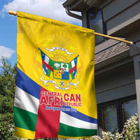 Central African Republic Independence Day Garden Flag Coat Of Arms Proteas