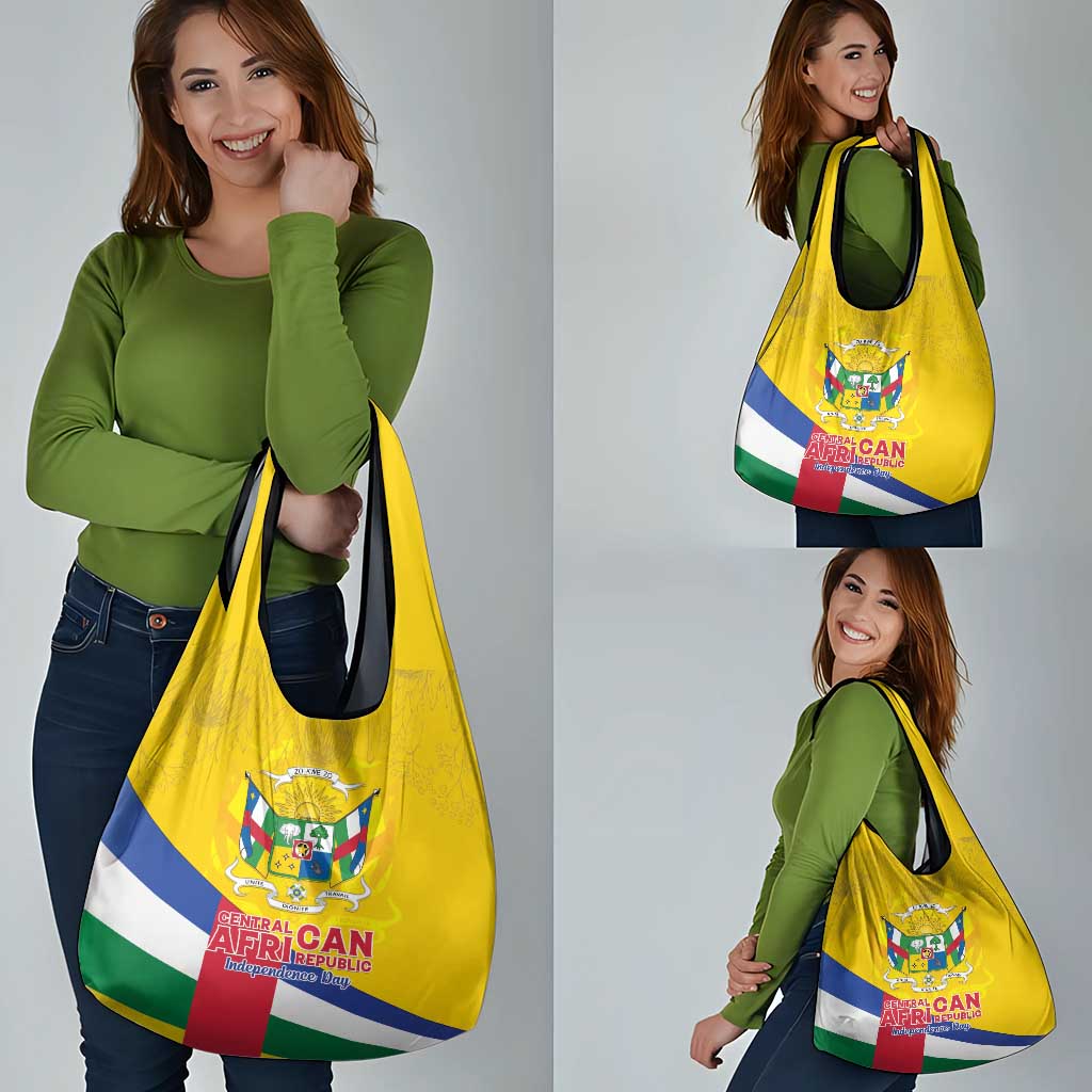 Central African Republic Independence Day Grocery Bag Coat Of Arms Proteas