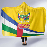 Central African Republic Independence Day Hooded Blanket Coat Of Arms Proteas