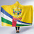 Central African Republic Independence Day Hooded Blanket Coat Of Arms Proteas
