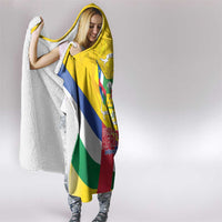 Central African Republic Independence Day Hooded Blanket Coat Of Arms Proteas