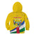 Personalised Central African Republic Independence Day Kid Hoodie Coat Of Arms Proteas