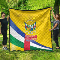 Central African Republic Independence Day Quilt Coat Of Arms Proteas