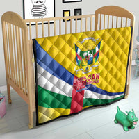 Central African Republic Independence Day Quilt Coat Of Arms Proteas