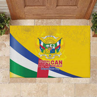 Central African Republic Independence Day Rubber Doormat Coat Of Arms Proteas