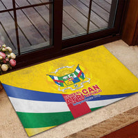 Central African Republic Independence Day Rubber Doormat Coat Of Arms Proteas