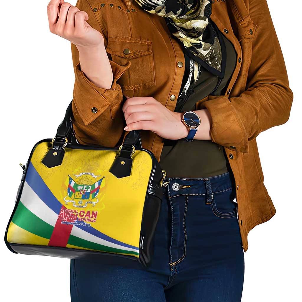 Central African Republic Independence Day Shoulder Handbag Coat Of Arms Proteas