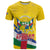 Personalised Central African Republic Independence Day T Shirt Coat Of Arms Proteas