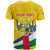 Personalised Central African Republic Independence Day T Shirt Coat Of Arms Proteas