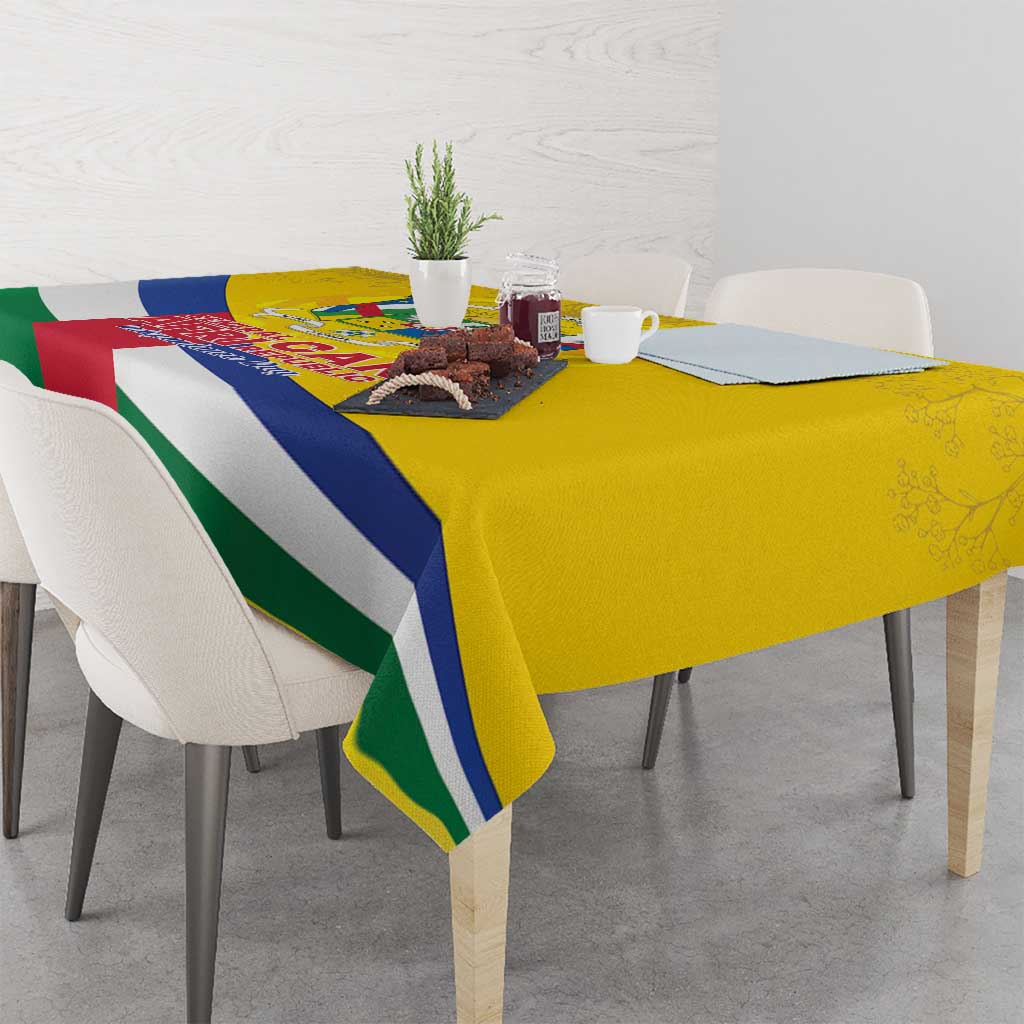 Central African Republic Independence Day Tablecloth Coat Of Arms Proteas