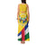 Personalised Central African Republic Independence Day Tank Maxi Dress Coat Of Arms Proteas