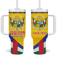 Personalised Central African Republic Independence Day Tumbler With Handle Coat Of Arms Proteas