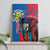 Personalised Central African Republic Canvas Wall Art Elephant Coat Of Arms
