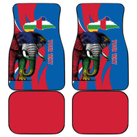 Personalised Central African Republic Car Mats Elephant Coat Of Arms