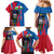 Personalised Central African Republic Family Matching Mermaid Dress and Hawaiian Shirt Elephant Coat Of Arms