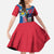 Personalised Central African Republic Family Matching Off Shoulder Maxi Dress and Hawaiian Shirt Elephant Coat Of Arms