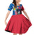 Personalised Central African Republic Family Matching Off Shoulder Short Dress and Hawaiian Shirt Elephant Coat Of Arms