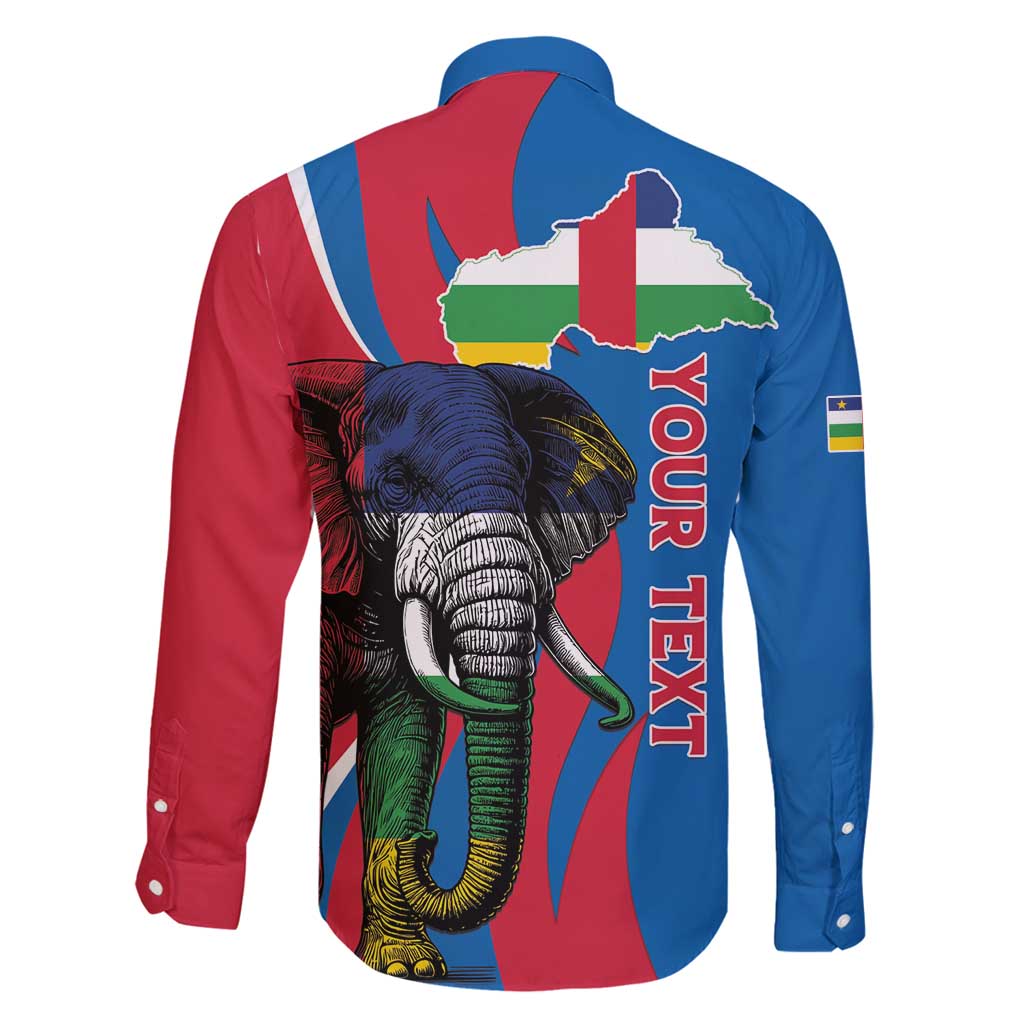 Personalised Central African Republic Family Matching Summer Maxi Dress and Hawaiian Shirt Elephant Coat Of Arms