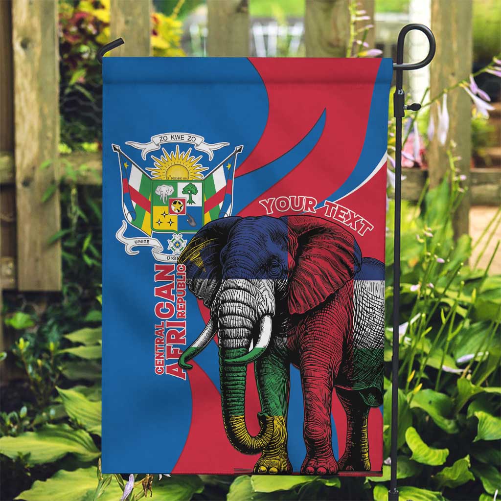 Personalised Central African Republic Garden Flag Elephant Coat Of Arms