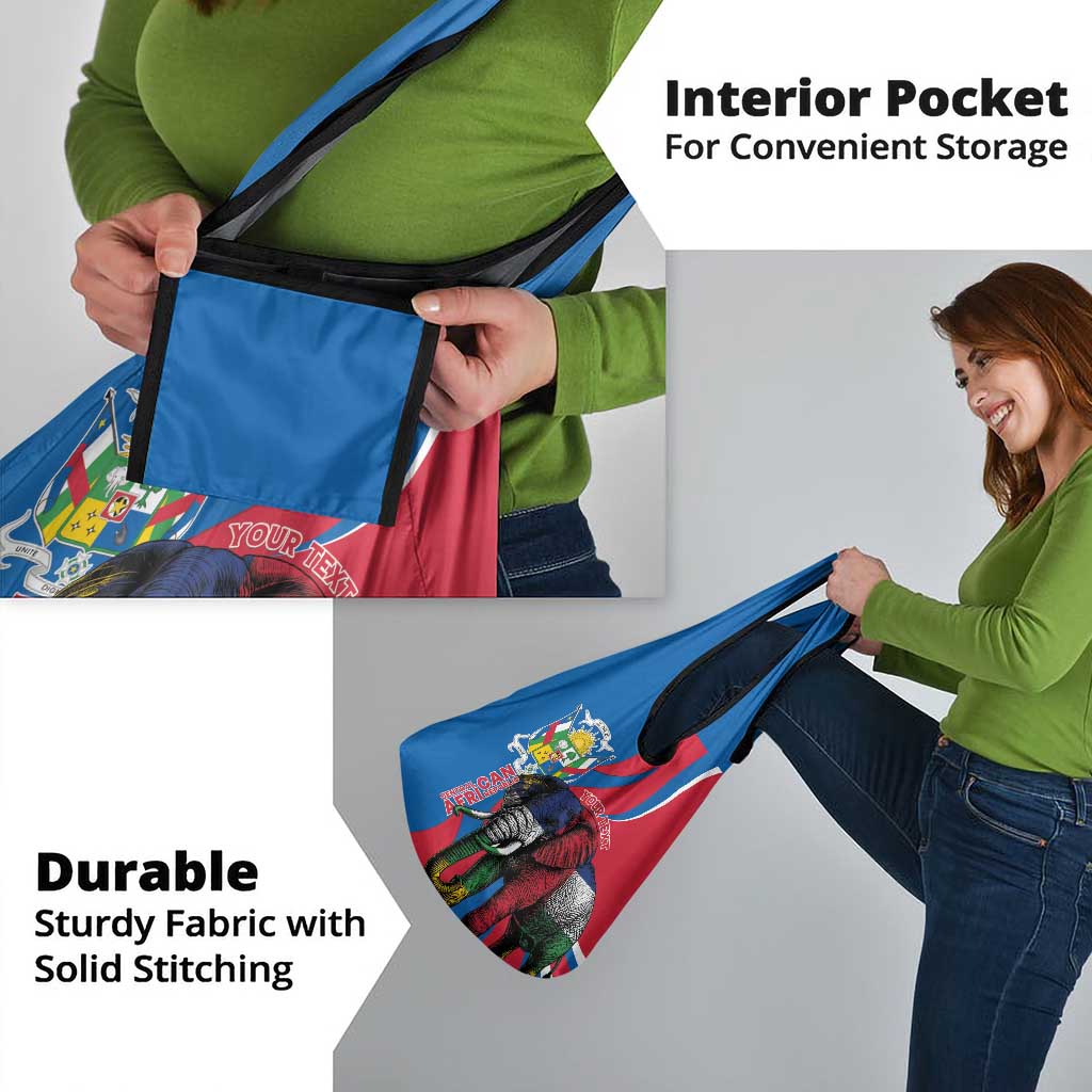 Personalised Central African Republic Grocery Bag Elephant Coat Of Arms