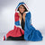 Personalised Central African Republic Hooded Blanket Elephant Coat Of Arms