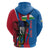 Personalised Central African Republic Hoodie Elephant Coat Of Arms