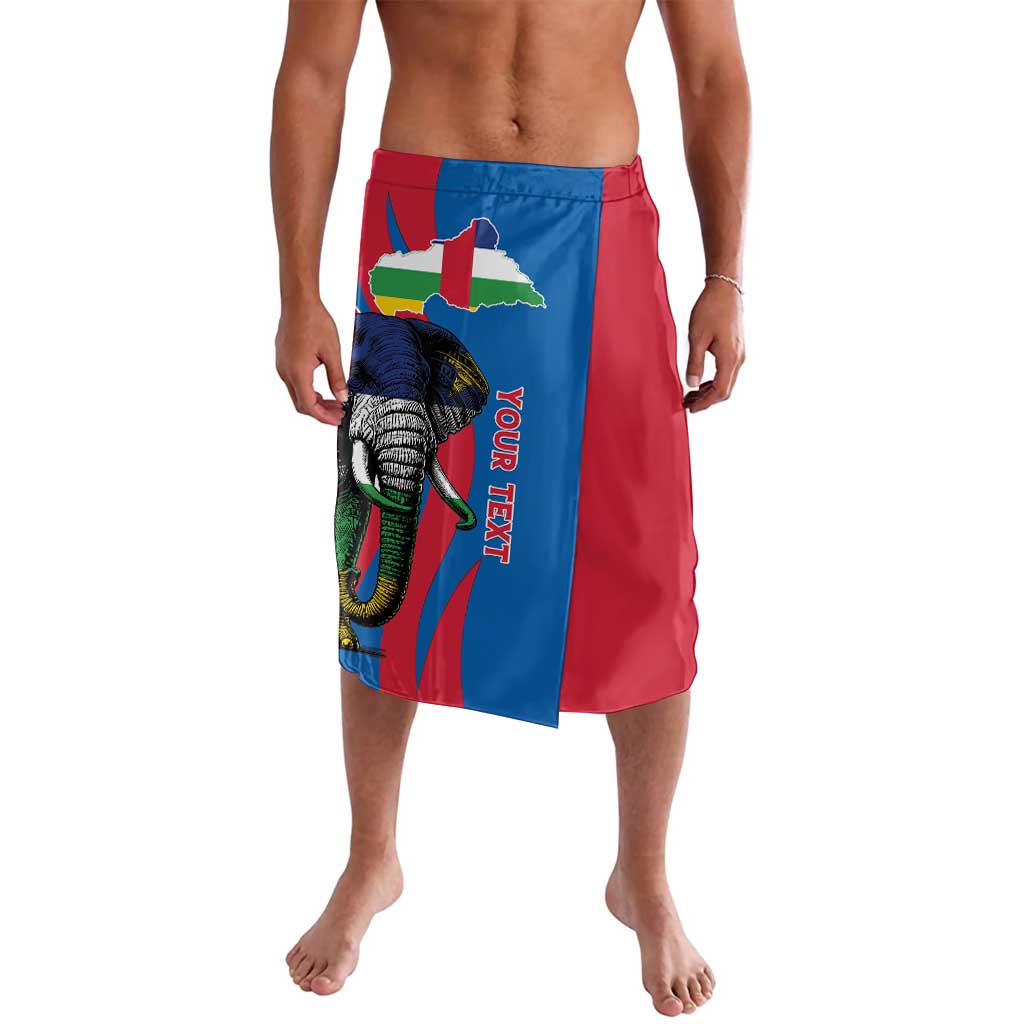 Personalised Central African Republic Lavalava Elephant Coat Of Arms