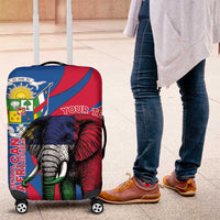 Personalised Central African Republic Luggage Cover Elephant Coat Of Arms
