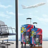 Personalised Central African Republic Luggage Cover Elephant Coat Of Arms