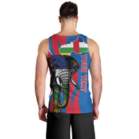 Personalised Central African Republic Men Tank Top Elephant Coat Of Arms