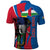 Personalised Central African Republic Polo Shirt Elephant Coat Of Arms
