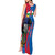 Personalised Central African Republic Tank Maxi Dress Elephant Coat Of Arms