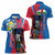 Personalised Central African Republic Women Polo Shirt Elephant Coat Of Arms