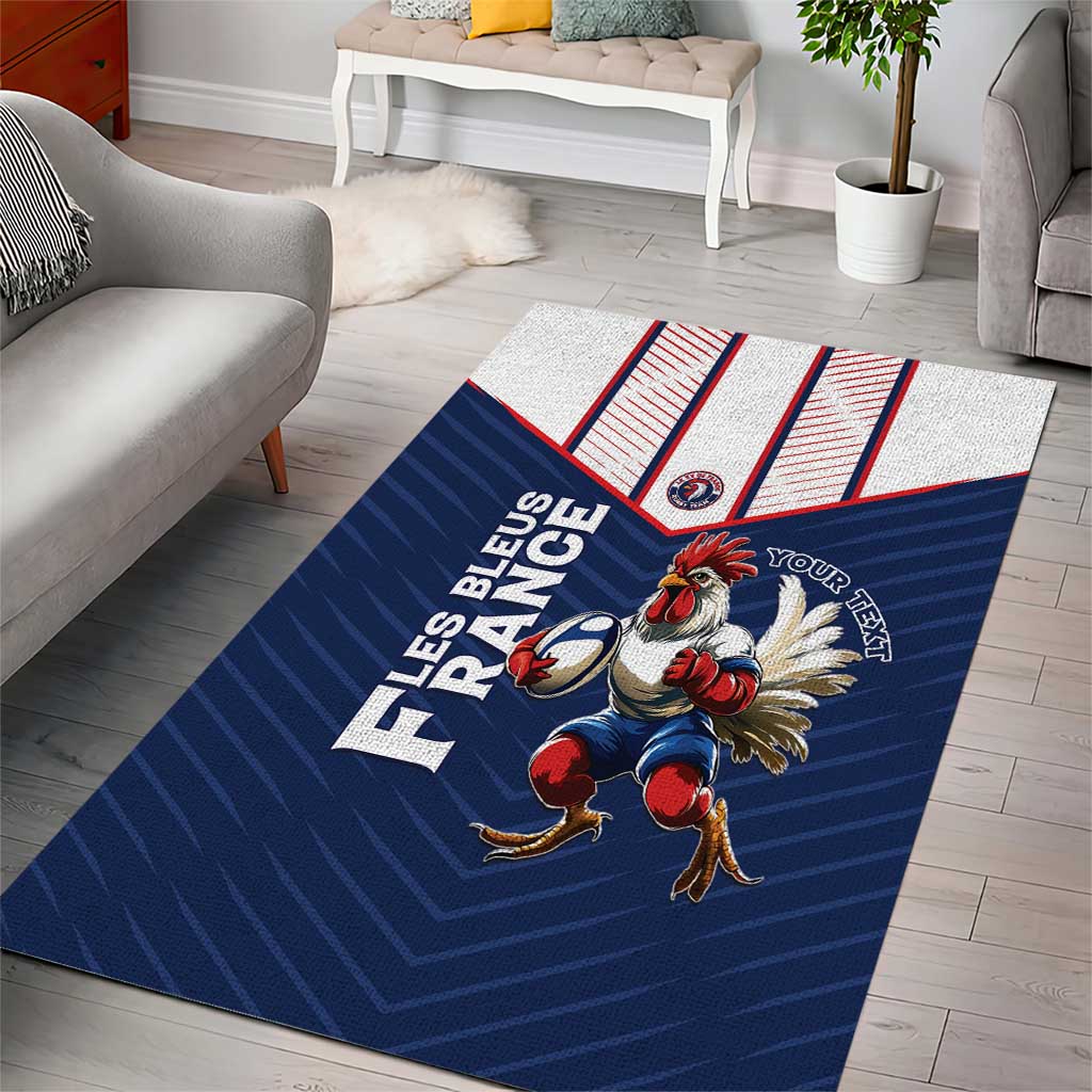 France Rugby Custom Area Rug Allez Les Bleus - Sporty Style