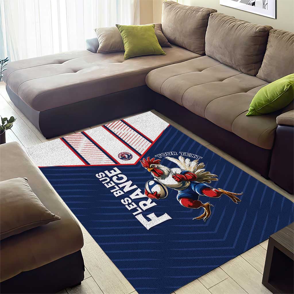 France Rugby Custom Area Rug Allez Les Bleus - Sporty Style