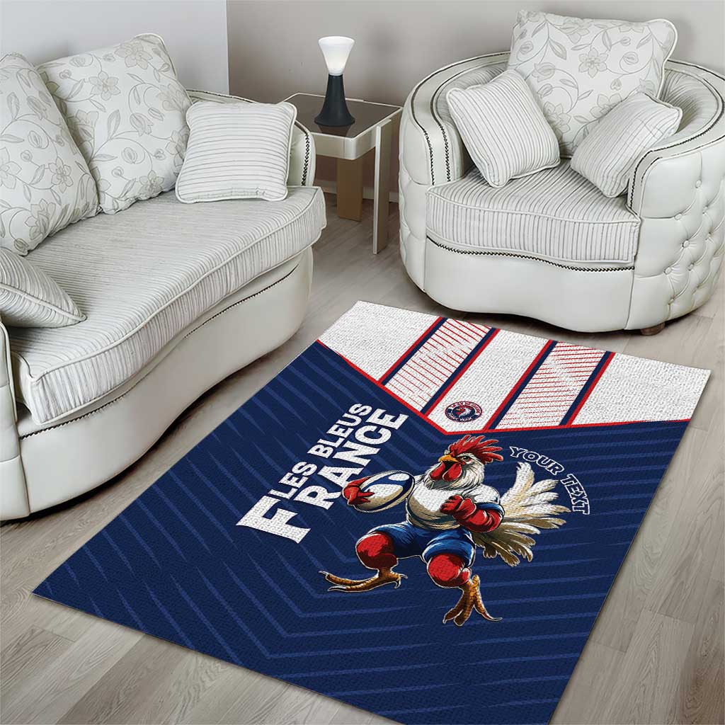 France Rugby Custom Area Rug Allez Les Bleus - Sporty Style