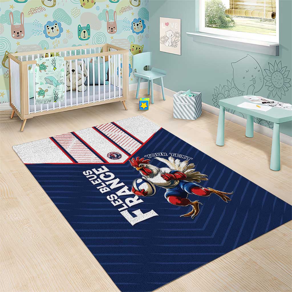 France Rugby Custom Area Rug Allez Les Bleus - Sporty Style