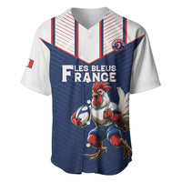 France Rugby Custom Baseball Jersey Allez Les Bleus - Sporty Style
