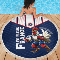 France Rugby Custom Beach Blanket Allez Les Bleus - Sporty Style