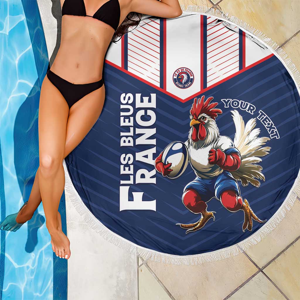 France Rugby Custom Beach Blanket Allez Les Bleus - Sporty Style