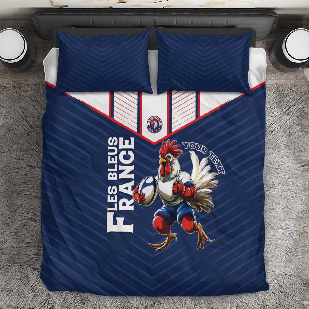 France Rugby Custom Bedding Set Allez Les Bleus - Sporty Style