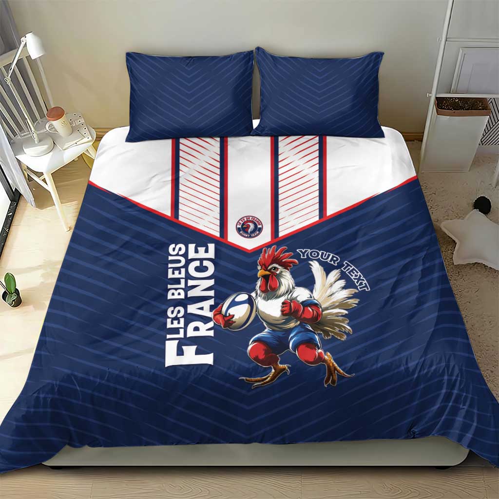 France Rugby Custom Bedding Set Allez Les Bleus - Sporty Style