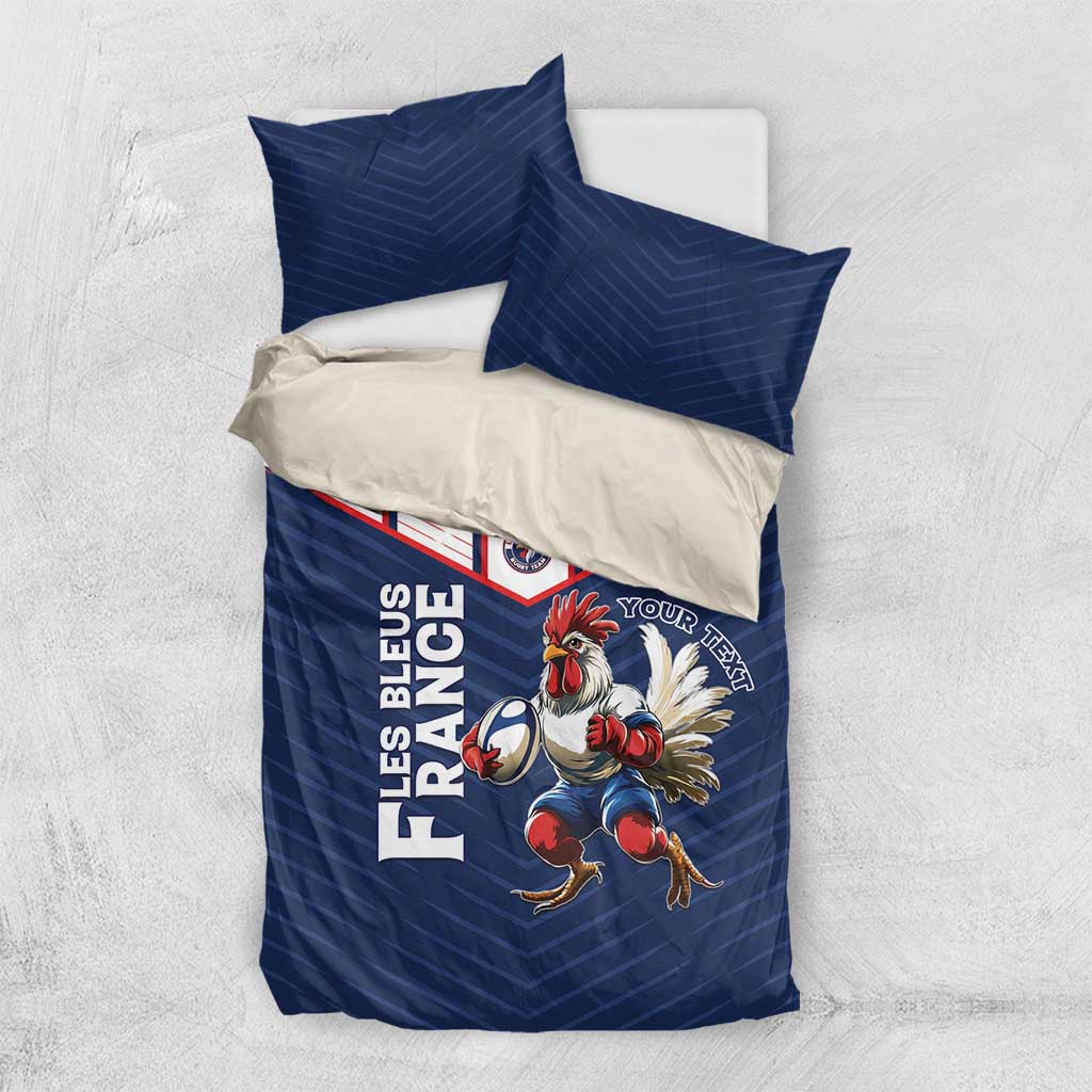 France Rugby Custom Bedding Set Allez Les Bleus - Sporty Style