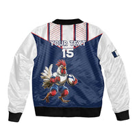 France Rugby Custom Bomber Jacket Allez Les Bleus - Sporty Style