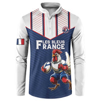 France Rugby Custom Button Sweatshirt Allez Les Bleus - Sporty Style
