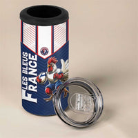 France Rugby Custom 4 in 1 Can Cooler Tumbler Allez Les Bleus - Sporty Style